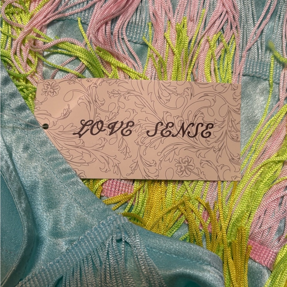 Colorful Fringe Women's Dress size S NWT - Picture 4 of 15